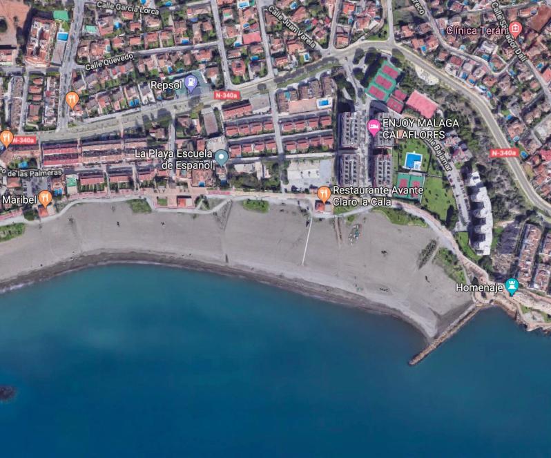 מאלגה Playa La Cala In Front Of The Beach Free Parking מראה חיצוני תמונה